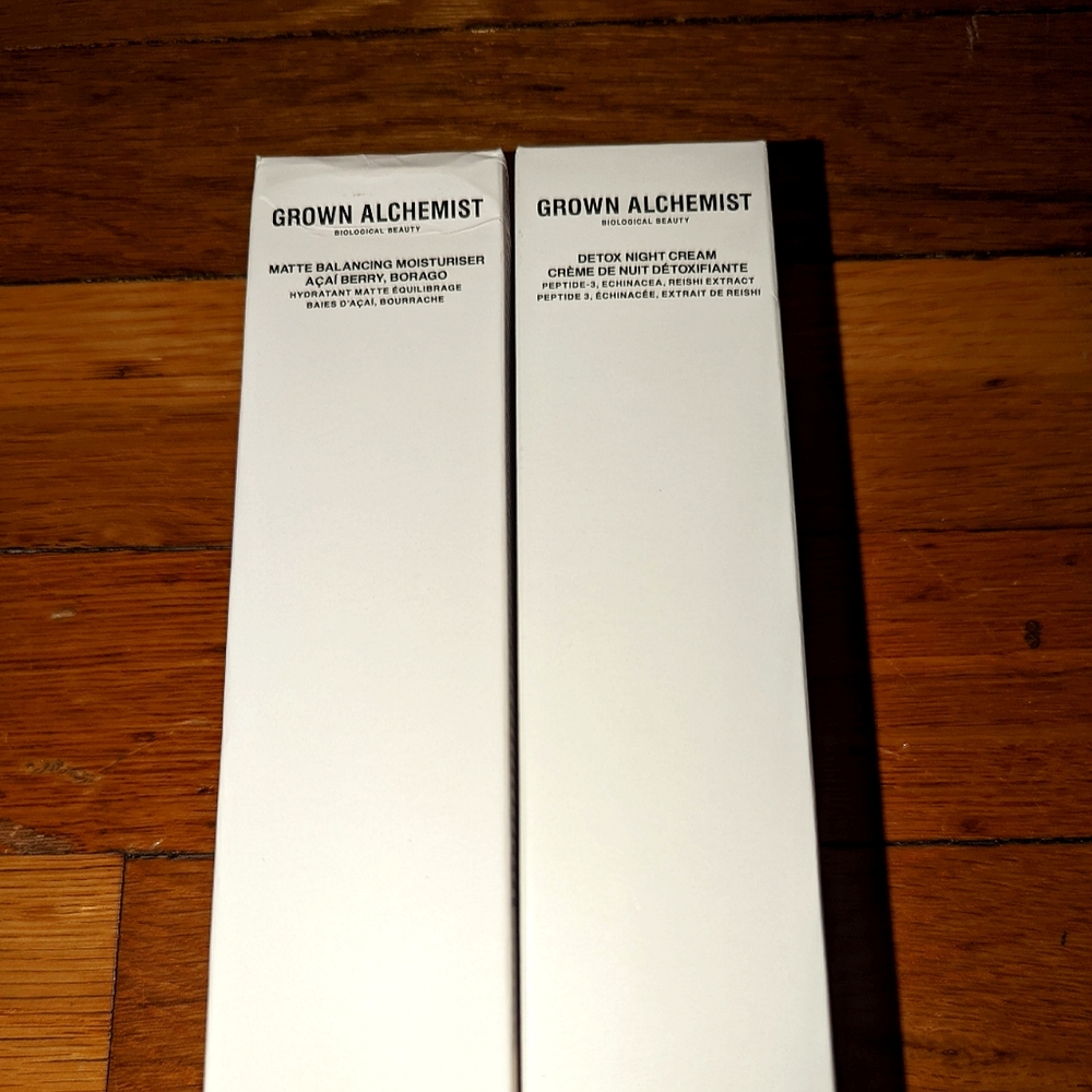 Grown Alchemist full size set moisturizer detox night cream